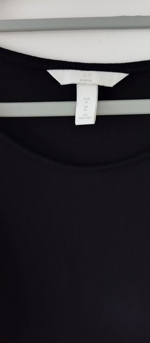 Czarna  sukienka długi rękaw H&M rozmiar XL