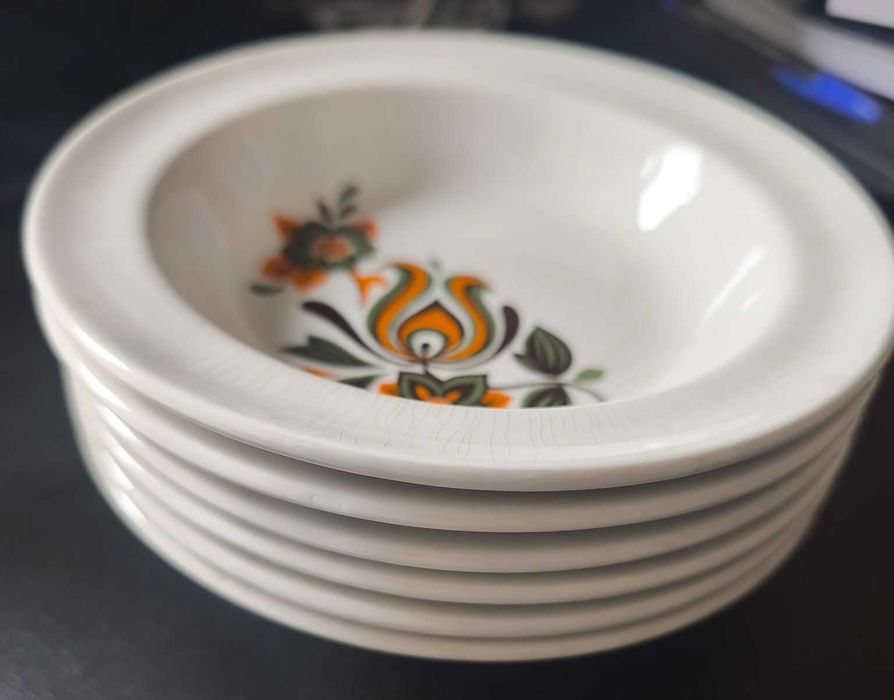 Lote 6 Taças Cereais/Sopa 16cm Biltons Staffordshire England Anos 70