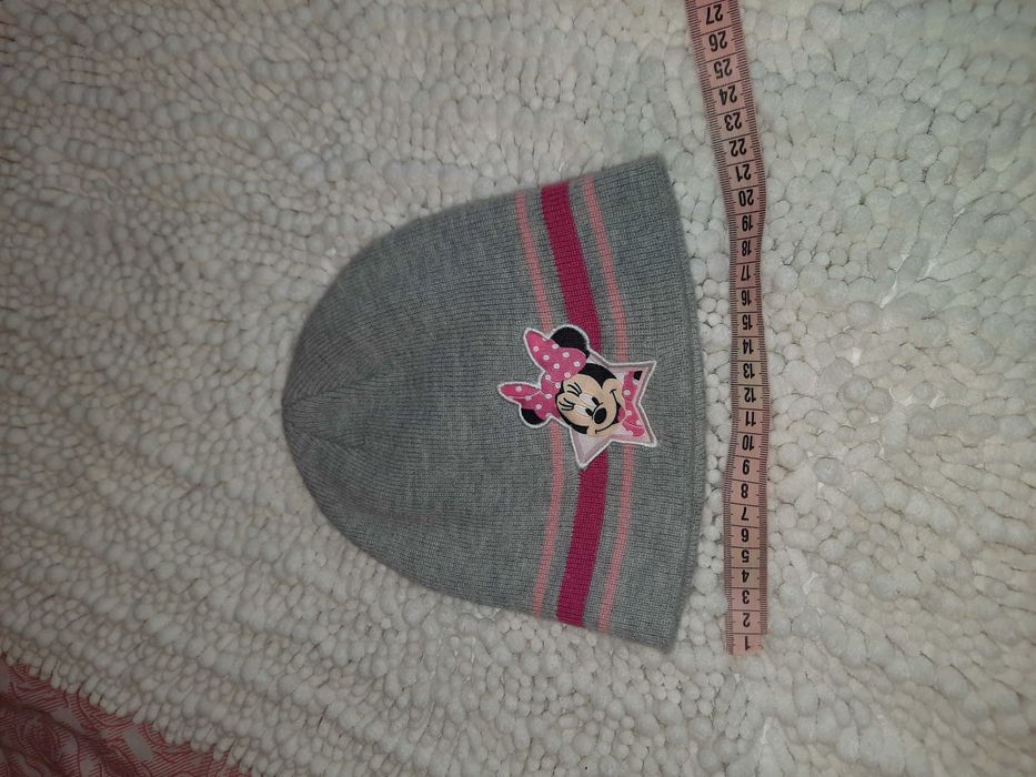 Шапка шапочка двойная Disney Minnie Mouse 4 5 6 7 8 лет до ОГ 54 см