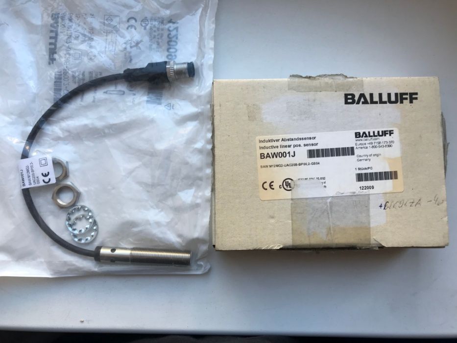 Balluff BAW001J. M12MG2-UAC20B-BP00,2-GS04. 122009