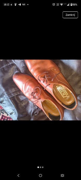 Pół buty męskie wizytowe