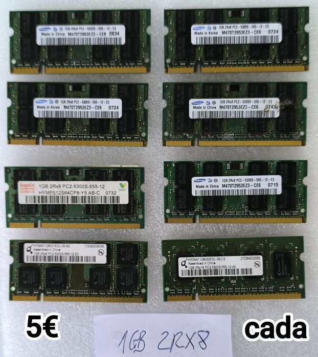 Memórias RAM DDR3 para Portátil