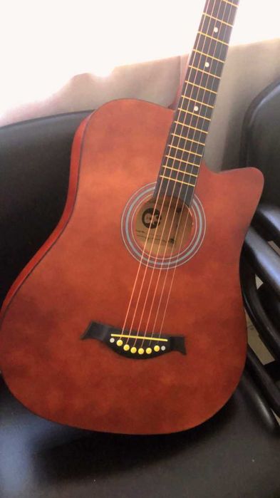 Violão Novo - 38 Polegadas com Capa, Correia, paleta, capotraste424544147520901124