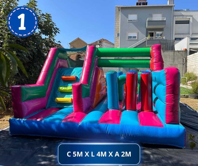 Aluguer de insuflável Profissional / Pista de Obstáculos