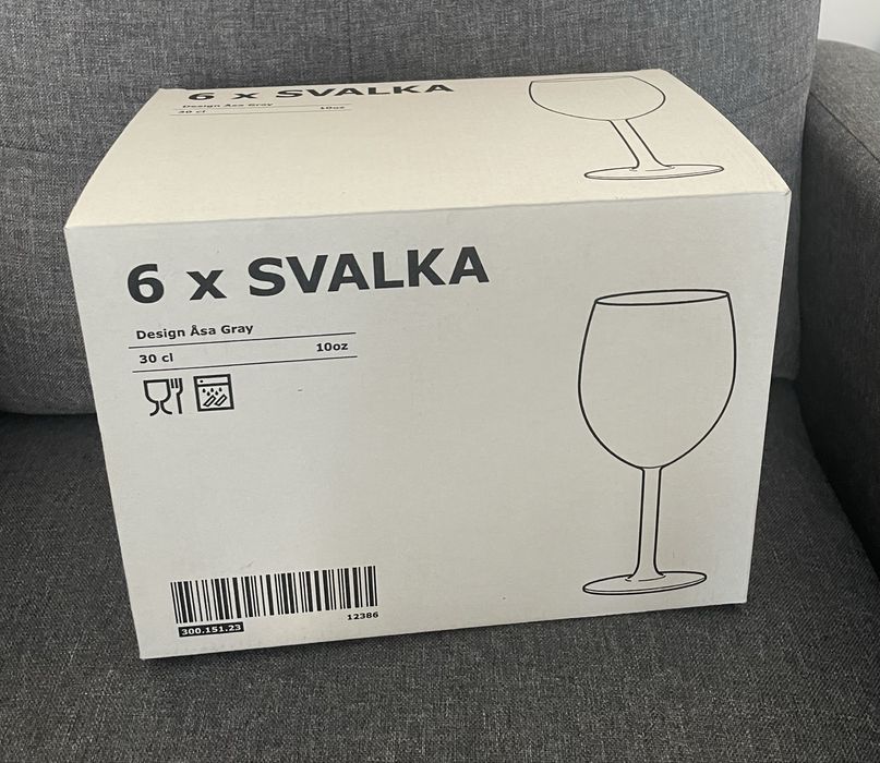Ikea kieliszki SVALKA - 6szt.