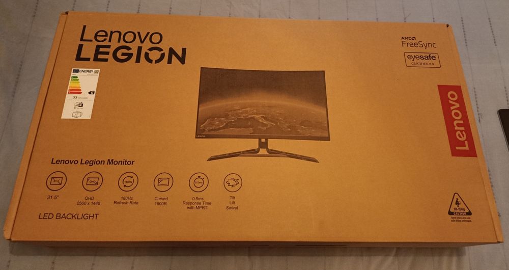 Monitor Curvo Lenovo R32qc-30 VA 31.5" QHD 180HZ