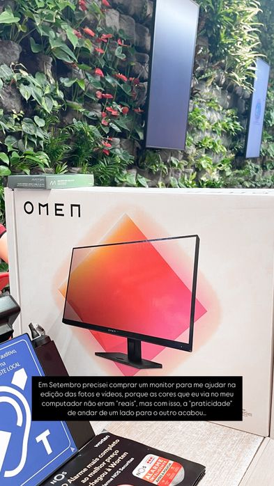 Monitor Gaming Omen 24” como novo