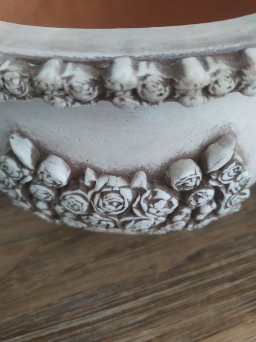 Doniczka ceramiczna,  donica, shabby chic, prowansalska, farmhouse