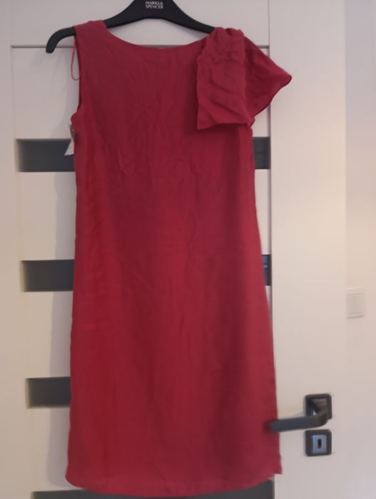 Piękna sukienka nowa massimo dutti z metką XS 34 falbanka