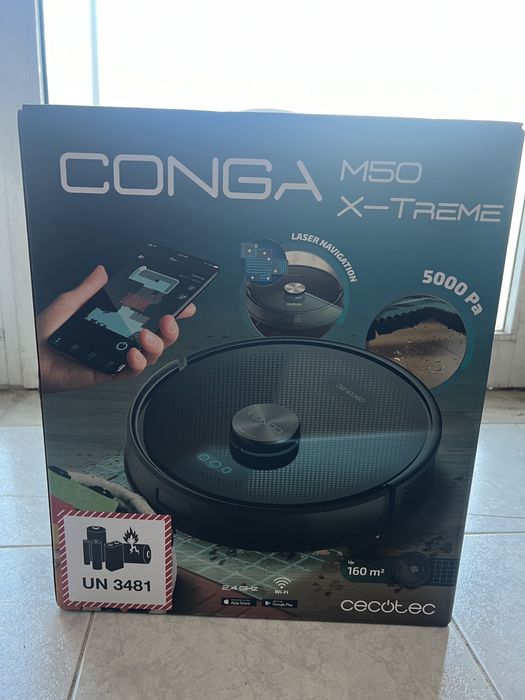 Vendo Robot Aspirador Cecotec Conga M50 X-Treme, novo e selado.