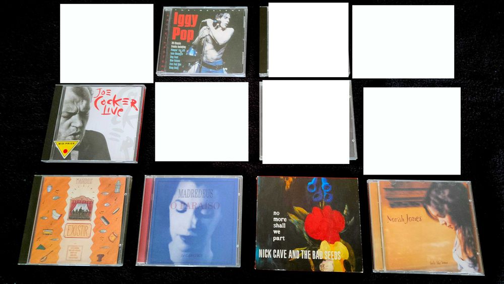 CDs originais de música em ótima condição