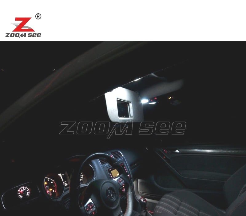 KIT COMPLETO DE 14 LÂMPADAS LED INTERIOR PARA VOLKSWAGEN VW GTI GOLF6 GOLF MK6 MK 6 VI MKVI 2010-2014