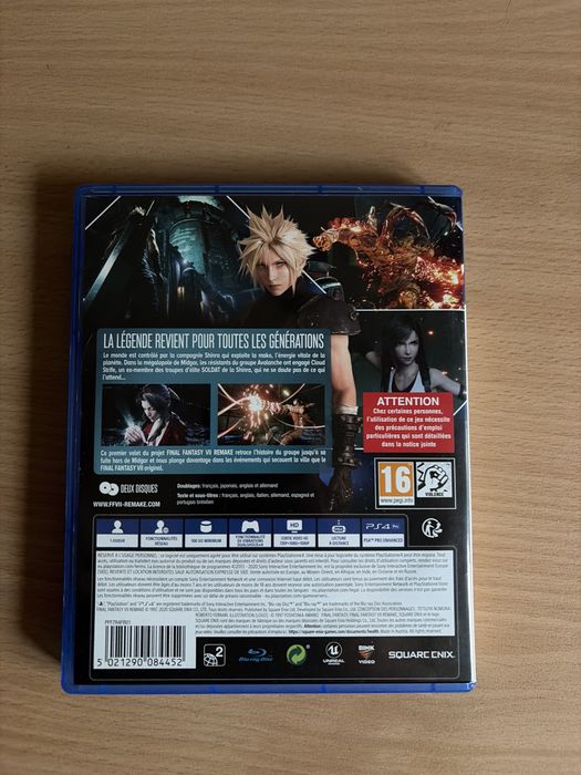 Final fantasy 7 remake PS4