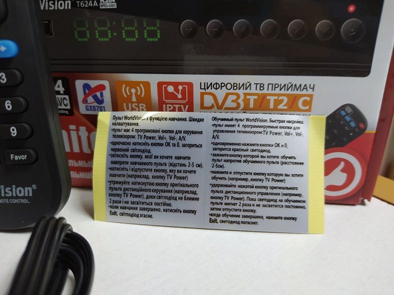 Приставка Т2 приемник World Vision T624A DVB-T2/C YouTube IPTV MeGoGo