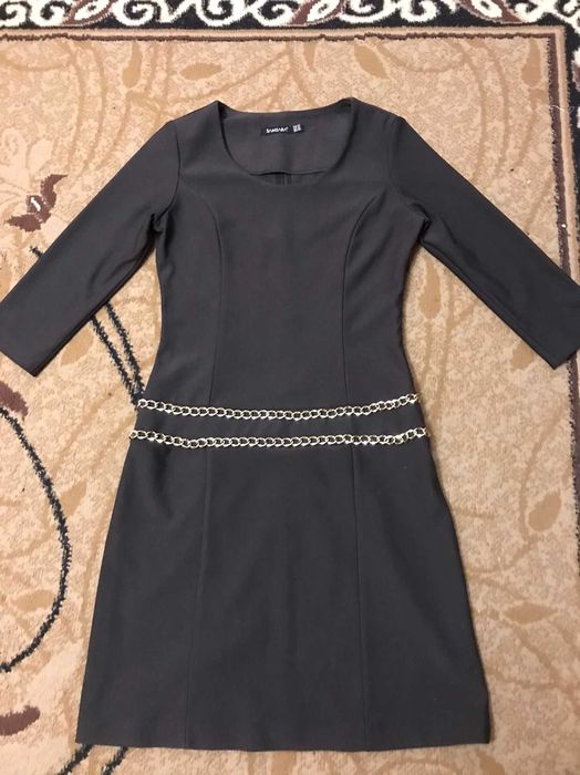 Коричневое платье, 44 размер