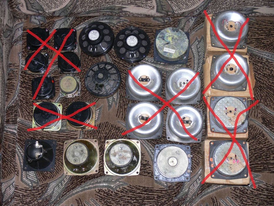 Динаміки різні 30ГД-1, 15ГД11Б, SONY, RFT L1714, 3ГД-31, 10ГДВ, 4ГД-53: ...