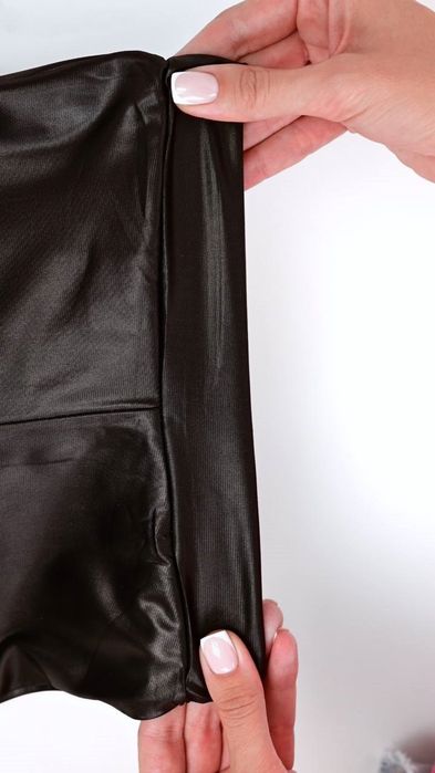 Лосины экокожа для девочки, 110-140 см