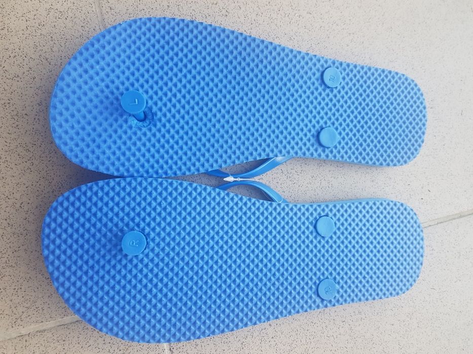 Japonki klapki z logo Rossmann. Nowe, rozm.10, dwa kolory