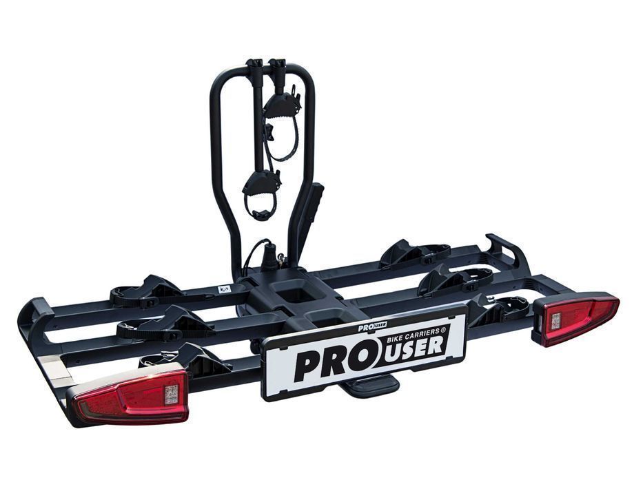 Bagażnik Platforma Rowerowa na Hak PROUSER Black Edition FG3 rowery LED + Grt E-bike