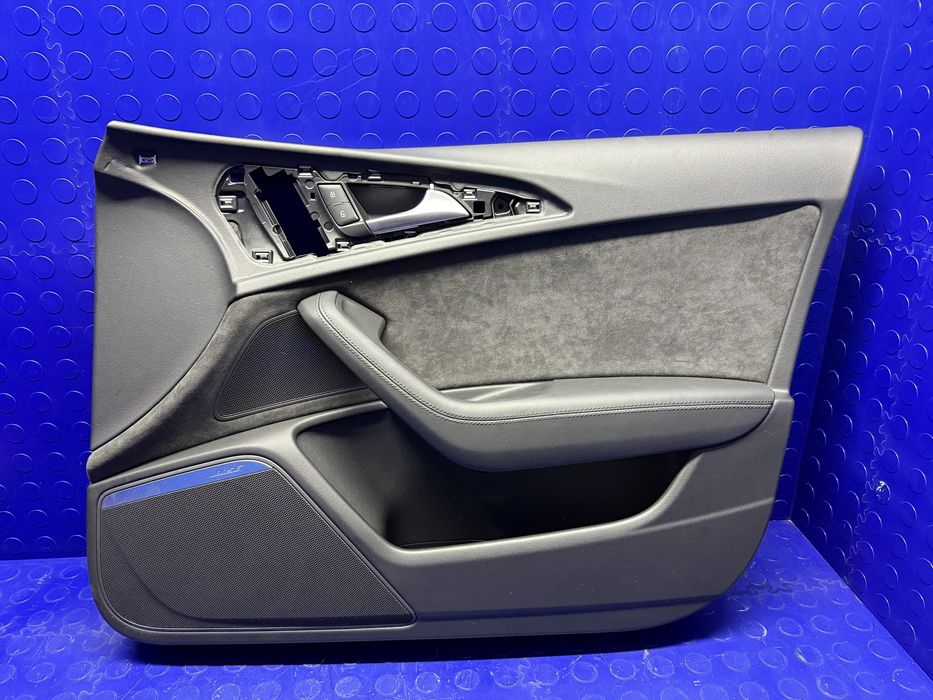 BOCZEK ALCANTARA tapicerka prawa przednia AUDI A6 C7 drzwi prawy przód