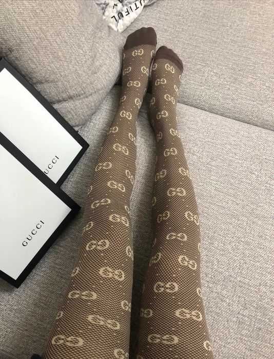 Rajstopy gucci nowe beż i brąz