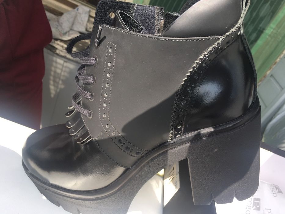 Кожаные ботинки ТМ Prego 40 р