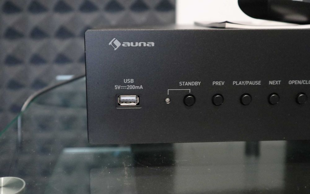 Новый Cd проигрыватель Auna с пультом   дефект