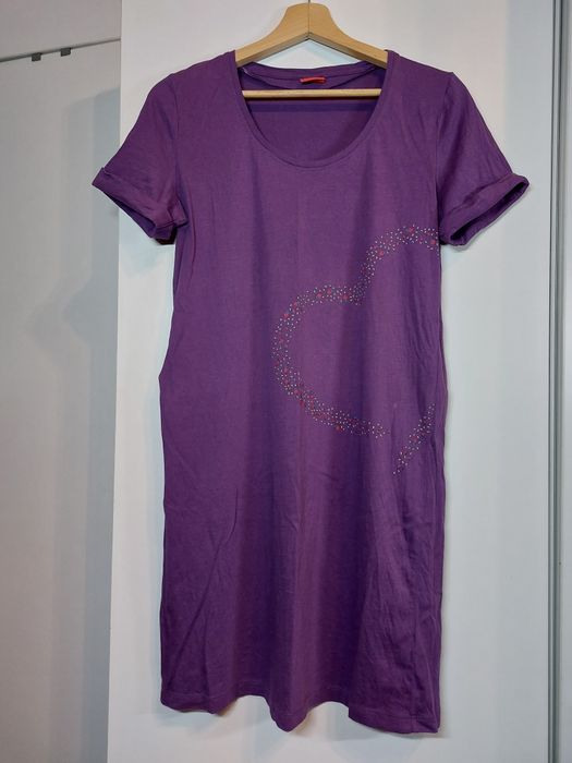 Fioletowa koszula nocna Triumph bielizna do spania piżama sukienka 38