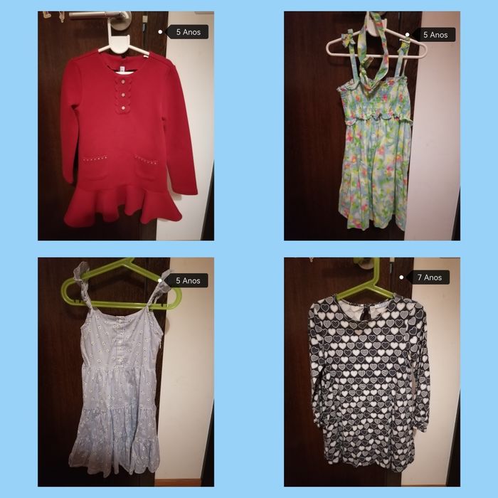 Roupa de menina (vários tamanhos)