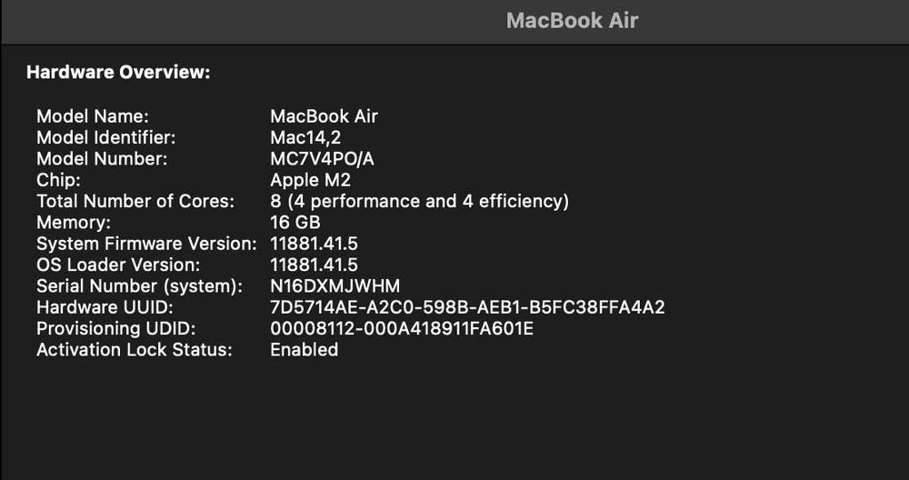 MacBook Air M2 (16GB RAM) Como Novo + Extras (Capa, Mochila, e EarPods NOVOS)