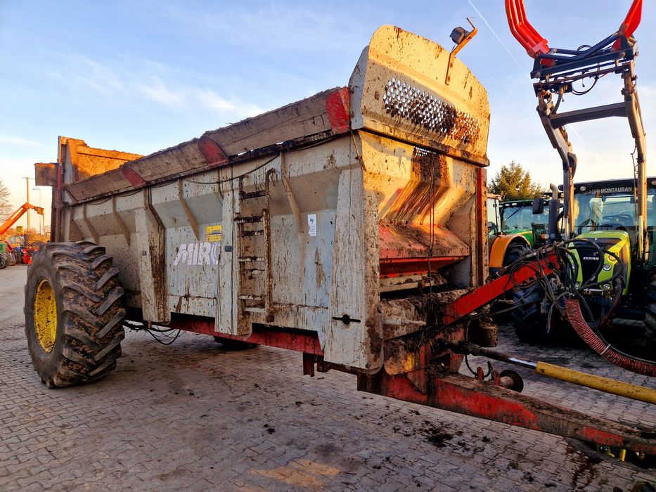 Miro SH 150 rozrzutnik obornika 15m3 Zasuwa ocynkowany bardzo dobry