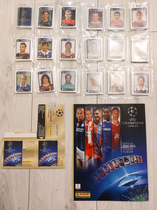 PANINI CL 2010--11 album + naklejki KOMPLET