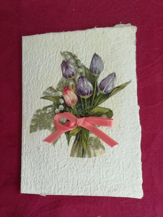 Postal artesanal, escrito