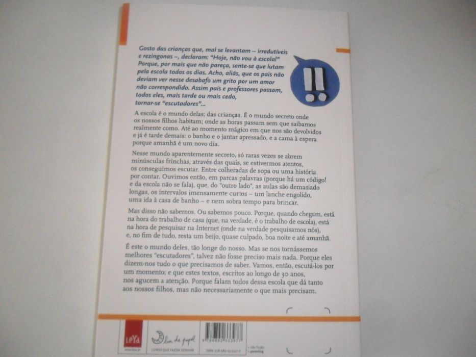 Livro novo " Hoje não vou à escola" de Eduardo Sá