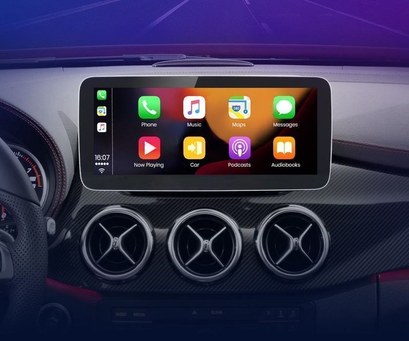 Mercedes A / GLA / CLA – Radio Android 15 10,25” CarPlay Android Auto 2GB/32GB GPS Nawigacja Stacja Multimedialna WiFi Bluetooth DSP 4G LTE PL