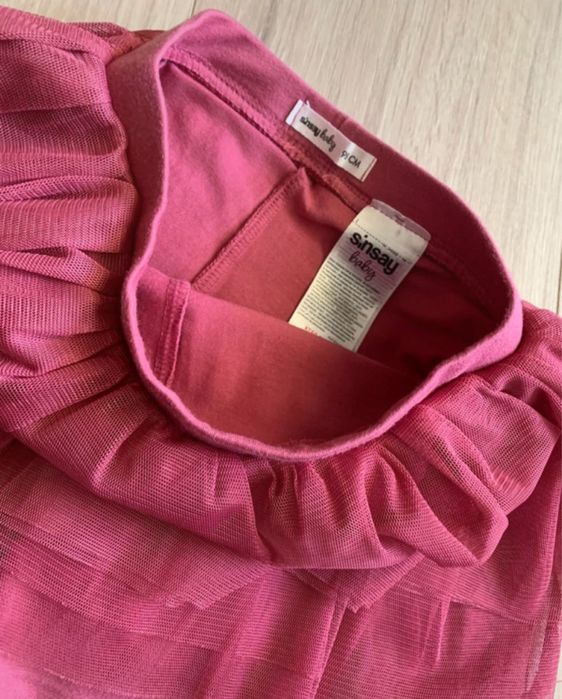 Komplet dzianinowy 98 nowa bluza i getry leginsy z tiulem