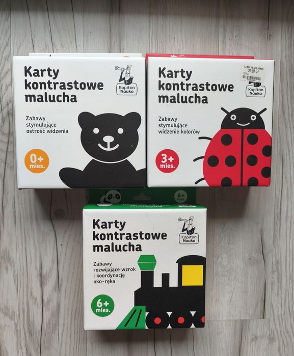 Karty kontrastowe malucha Kapitan Nauka