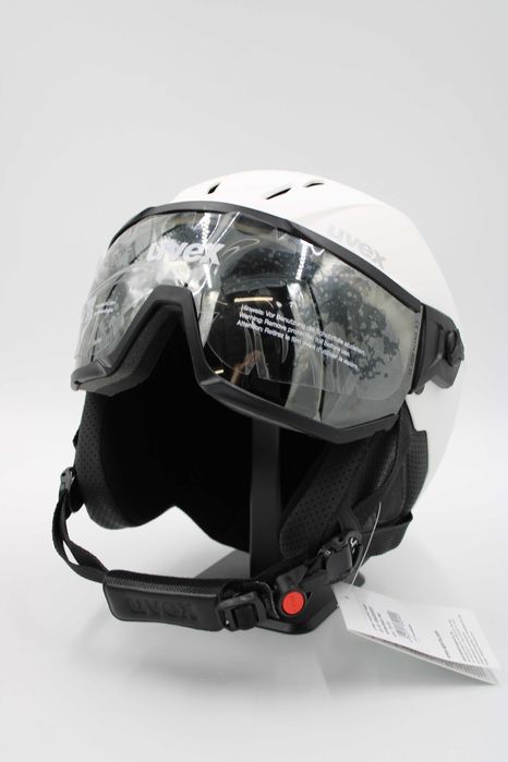 Kask narciarski z wizjerem Uvex Instinct Visor r.M/L 56-58cm Biały