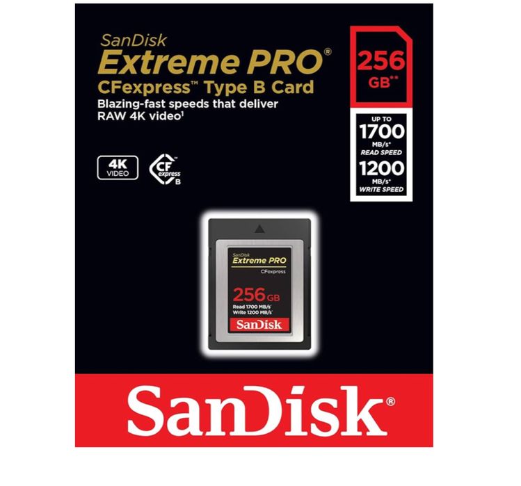 карта пам'яті SanDisk 256GB CFexpress