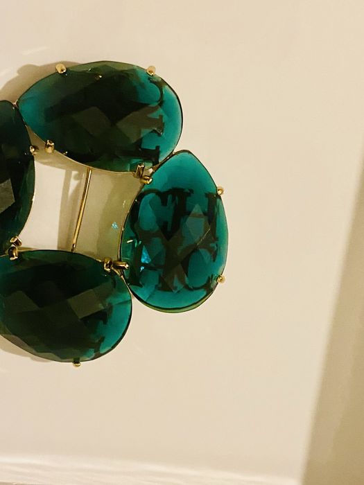 Conjunto brincos e pregadeira Carolina Herrera