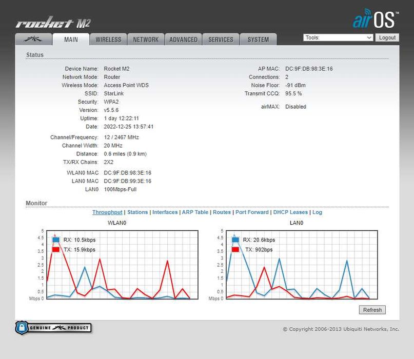 Продам мощный Wi-Fi роутер/точку доступа/репитер Rocket M2 300 Мбит