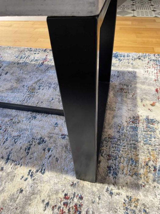 Stolik z blatem betonowym Inral 100cm x 50 cm x 49cm