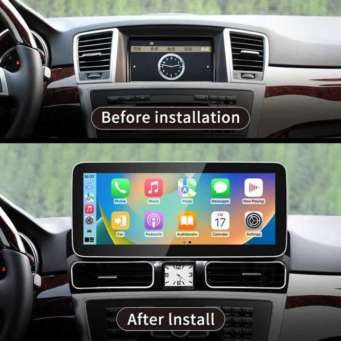 CarPlay Android Auto Radio Android GPS Nawigacja BT WiFi 4G USB MP3 MP4 YouTube Bluetooth Mercedes ML W166 System NTG4.5 Harman Kardon