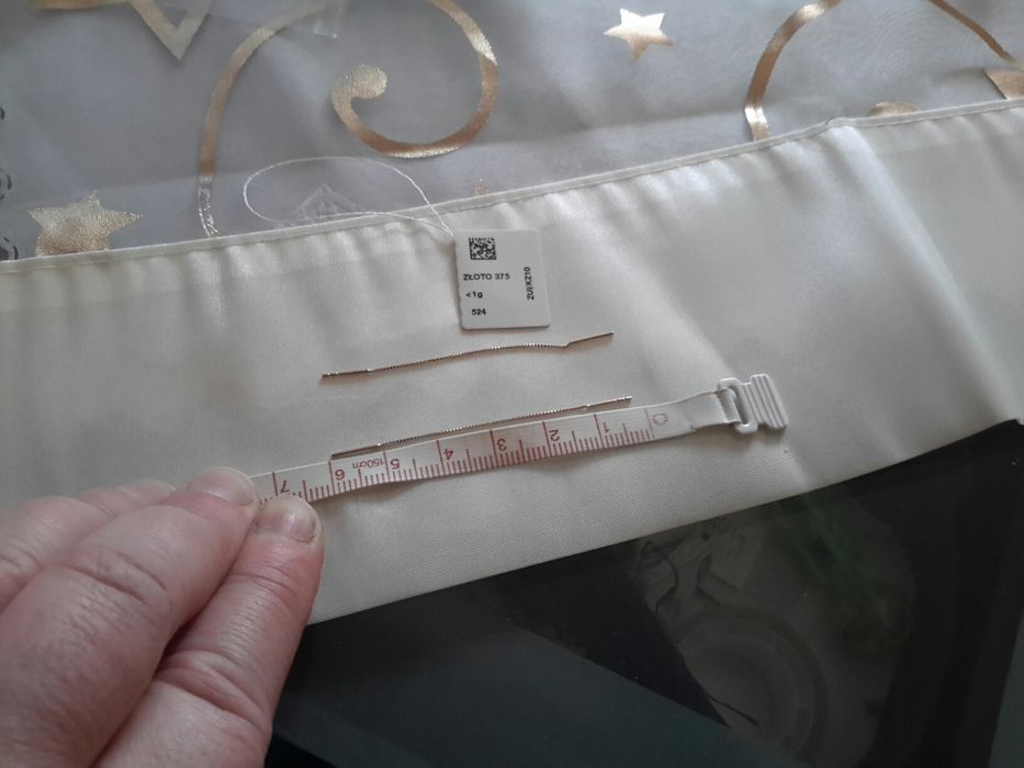 złoty kolczyk łańcuszek złoto próba 375 firmowe z salonu w.kruk