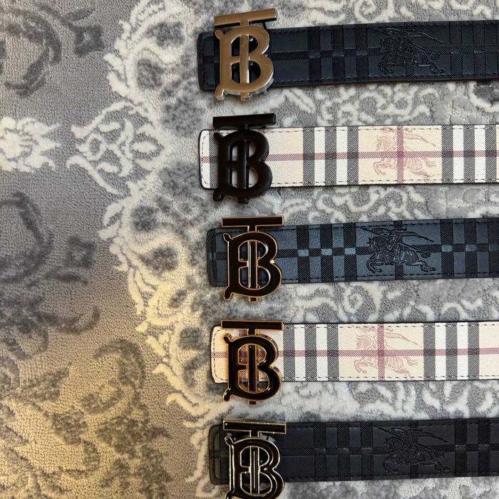 Ремінь Burberry довосторанній, Барбери ремень, барбері ремінь, чоловічий, жіночий