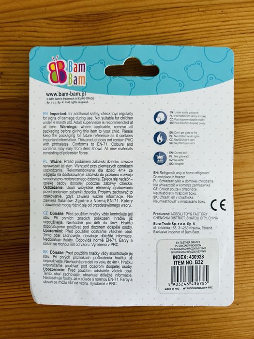 2x nowy gryzak dla niemowlaka Gryzaki dla niemowląt Owoce