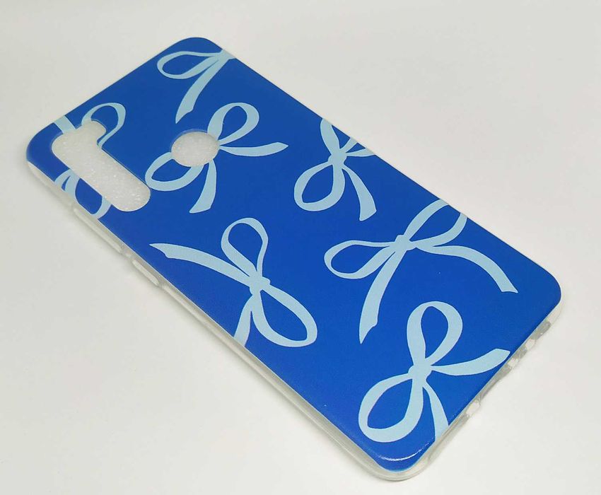 Capas silicone para telemóveis Oppo com Laços, azul, rosa e preto