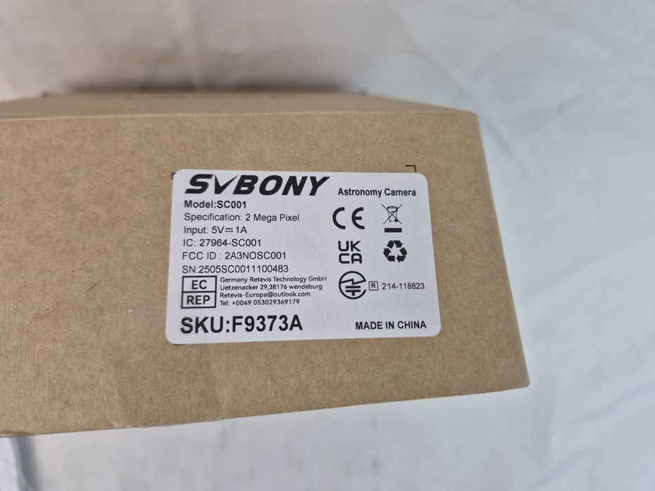 Цифровая Wi-Fi камера для телескопа Svbony SC001