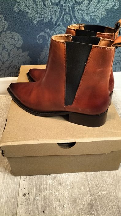 Botki skórzane rozmiar 40