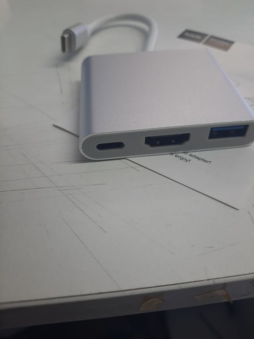 Перехідник, адаптер Hoco HB14 Type-C to USB3.0+HDMI+PD